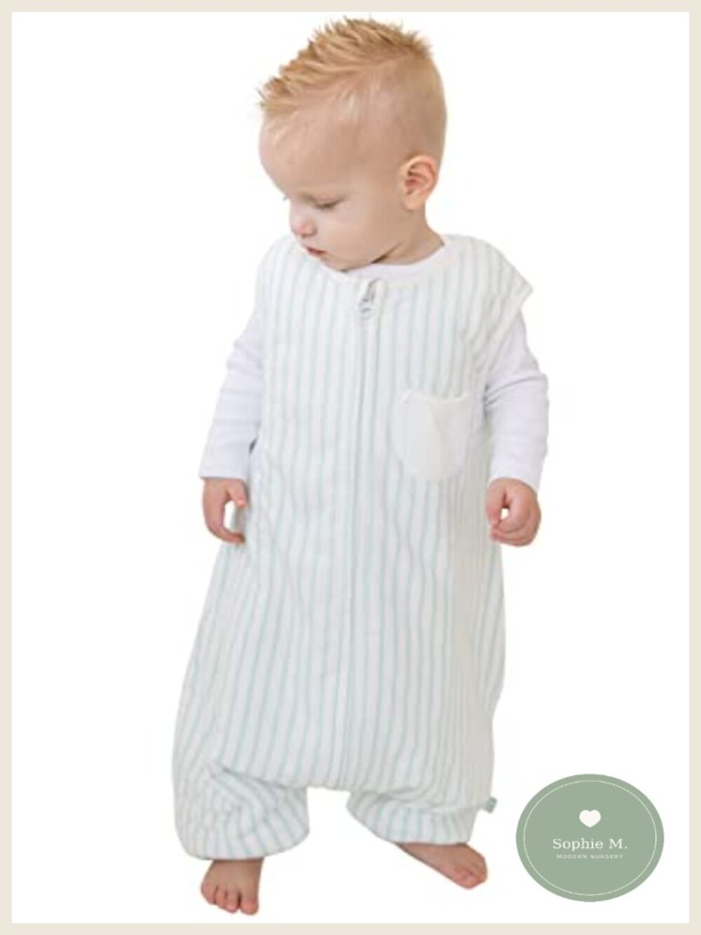 Toddler Sleep Sack with Feet 70% Rayon from Bamboo 30% Cotton 1.5 TOG Winter